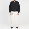 Reversible Bomber Jacket - Black Quilted Recycled Nylon WR
