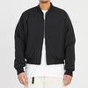 Reversible Bomber Jacket - Black Quilted Recycled Nylon WR