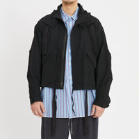 Chopped Fish Jacket - Black Puckered