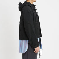 Chopped Fish Jacket - Black Puckered