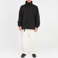 Column Jacket - Black Waxed Cotton/Nylon WR