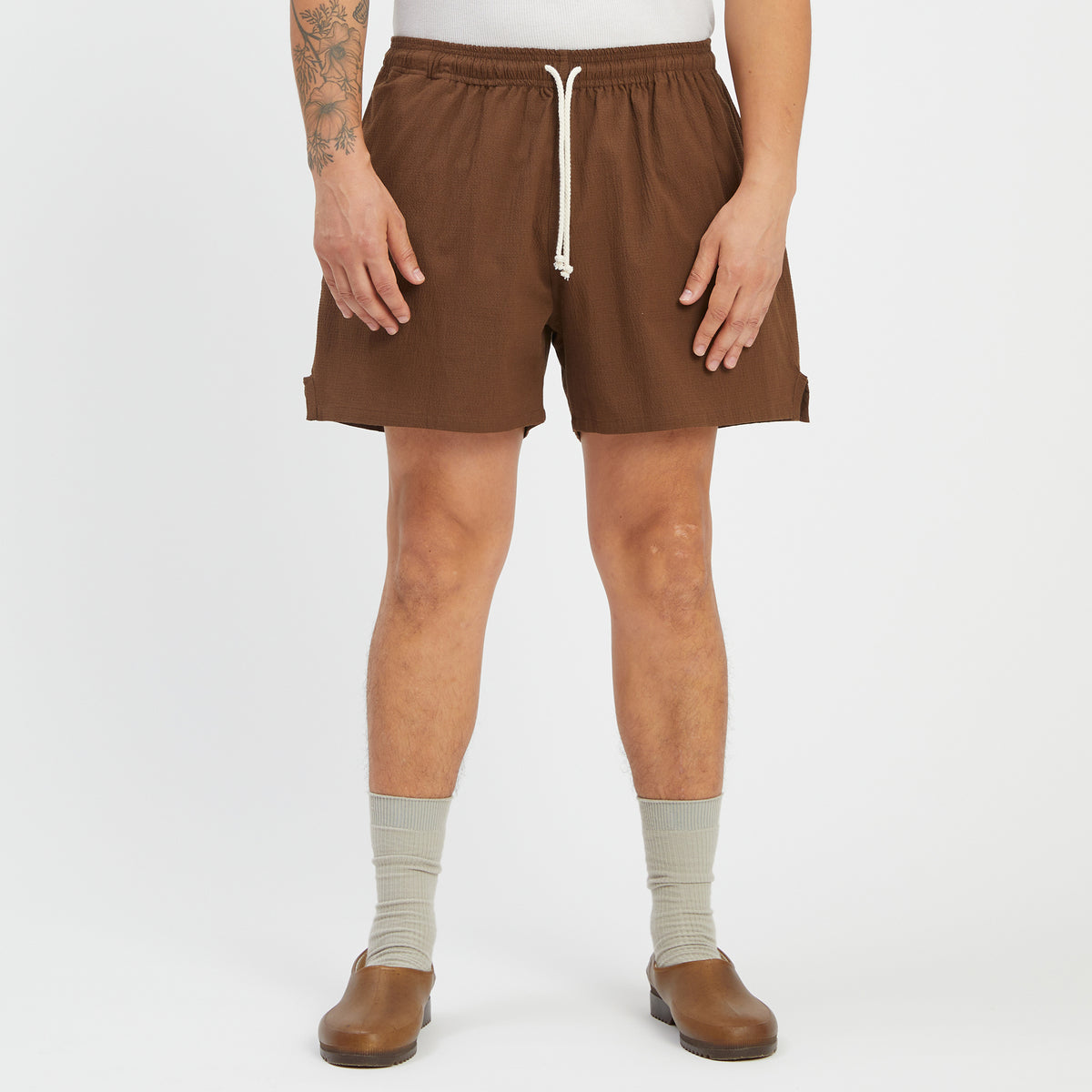 MT Short - Brown Puckered Cotton