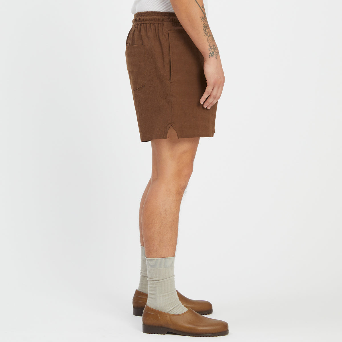 MT Short - Brown Puckered Cotton