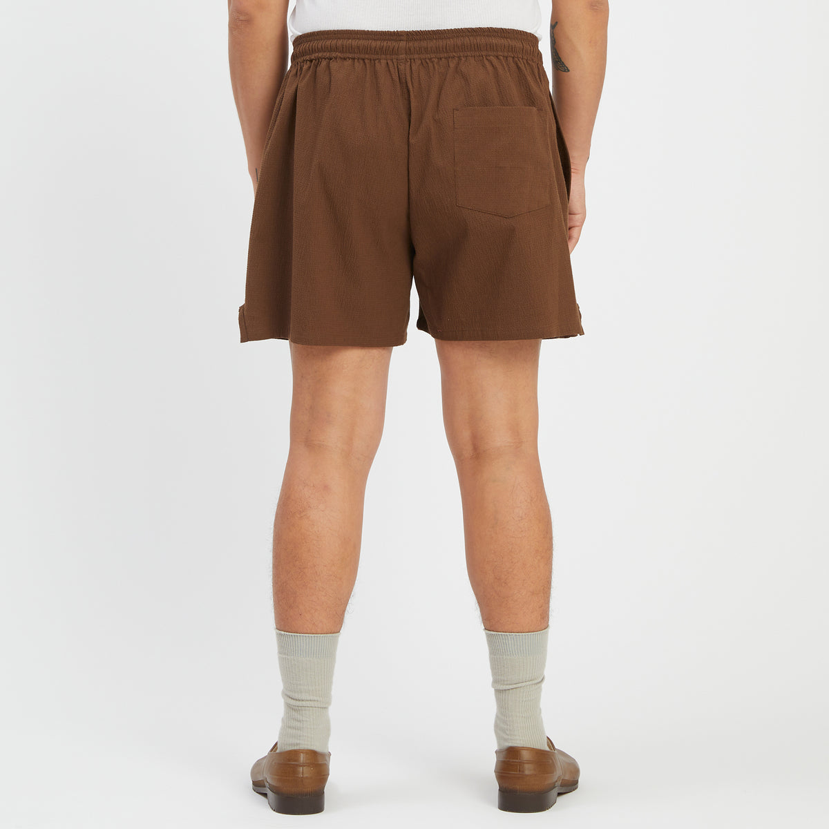 MT Short - Brown Puckered Cotton