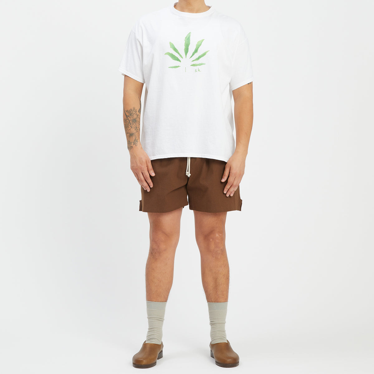 MT Short - Brown Puckered Cotton