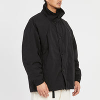 Column Jacket - Black Waxed Cotton/Nylon WR