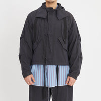 Chopped Fish Jacket - Brown/Blue Nap