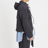 Chopped Fish Jacket - Brown/Blue Nap
