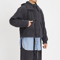 Chopped Fish Jacket - Brown/Blue Nap