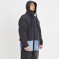 Chopped Fish Jacket - Brown/Blue Nap