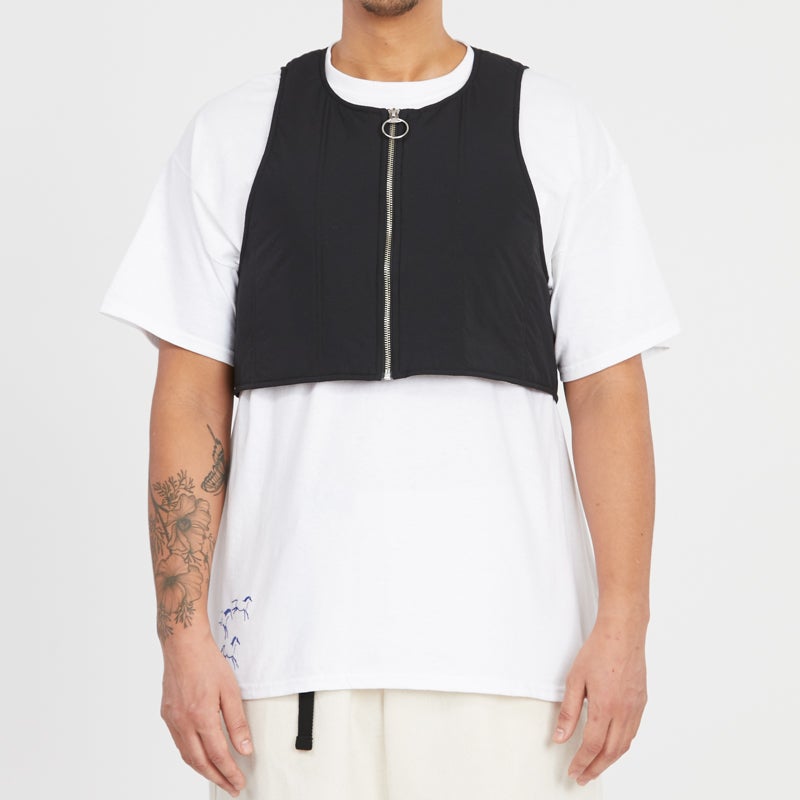 Kit Vest - Black Quilted Recycled Nylon WR