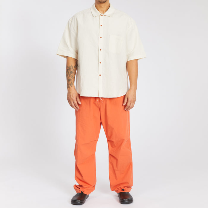 Sage Shirt - Bone Linen Cotton