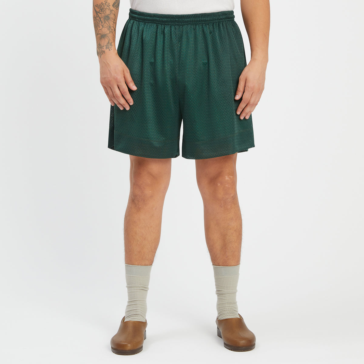 Reversible Ball Short - Kelly & Forest Green Mesh