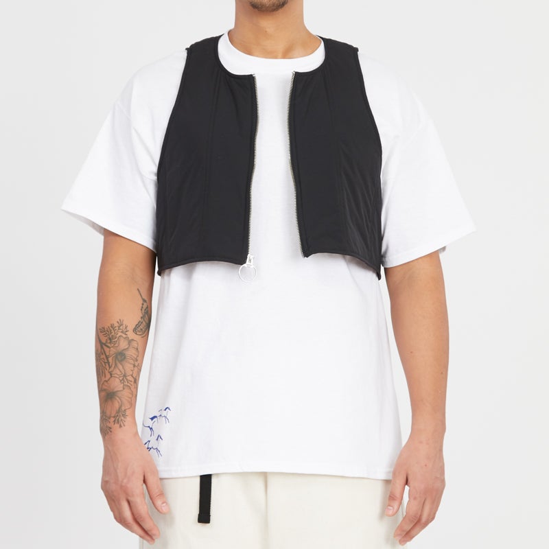 Kit Vest - Black Quilted Recycled Nylon WR