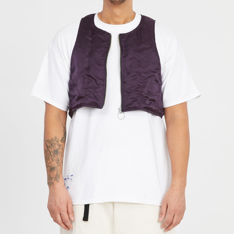 Kit Vest - Black Quilted Recycled Nylon WR