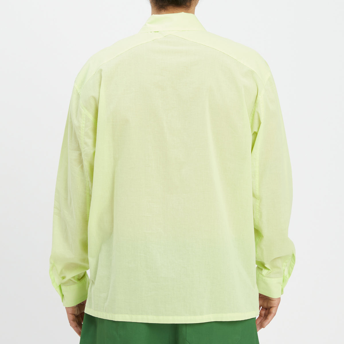 Warrick Shirt - Lime Translucent Cotton