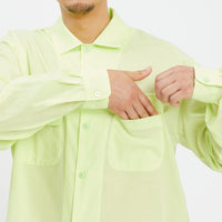 Warrick Shirt - Lime Translucent Cotton