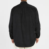 Dexter Shirt - Black Thin Wale Cotton Corduroy