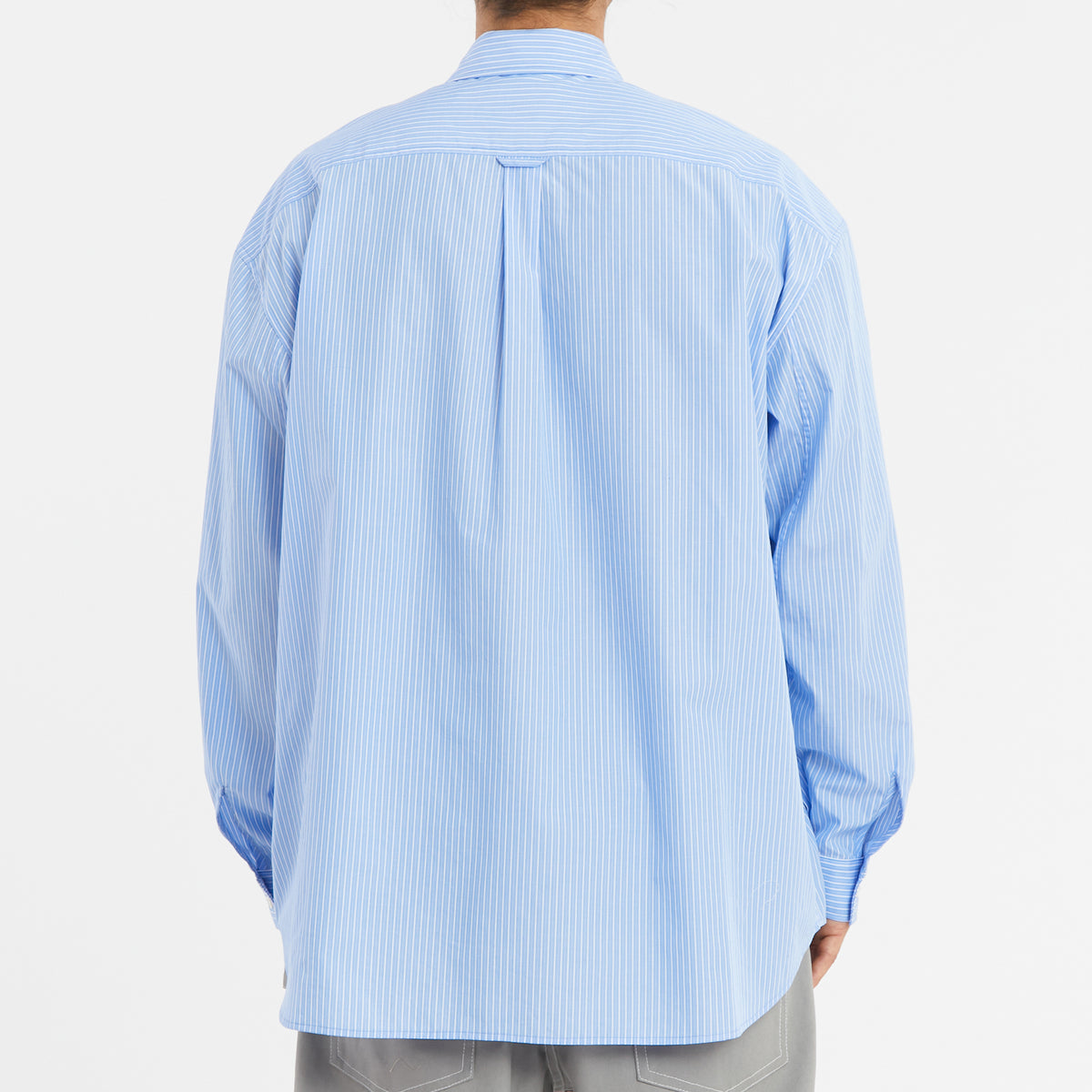 Savant Shirt - Blue & White Striped Cotton