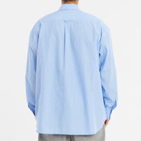 Savant Shirt - Blue & White Striped Cotton