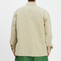 Warrick Shirt - Beige Linen/Cotton
