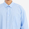 Savant Shirt - Blue & White Striped Cotton