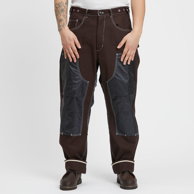 Labor Pant - Brown Canvas w/ Black Nylon Ripstop
