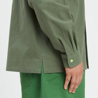 Warrick Shirt - Olive Cotton