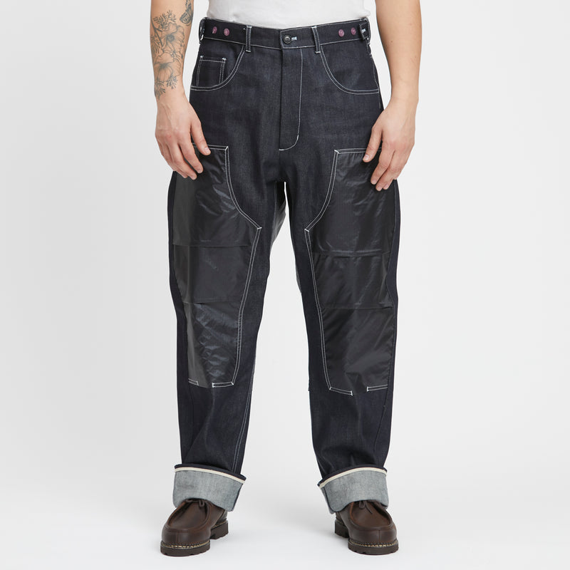 Labor Pant - Indigo Denim w/ Black Nylon Ripstop