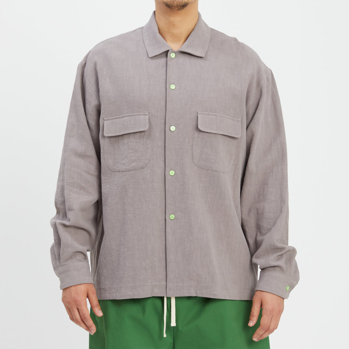 Warrick Shirt - Grey Ramie