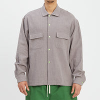 Warrick Shirt - Grey Ramie