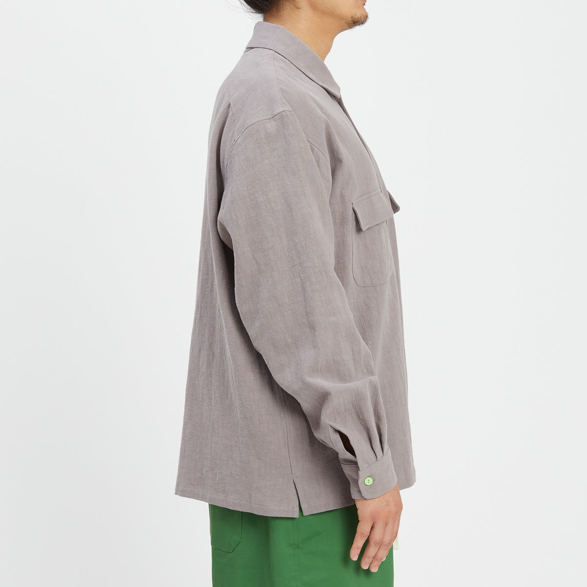 Warrick Shirt - Grey Ramie