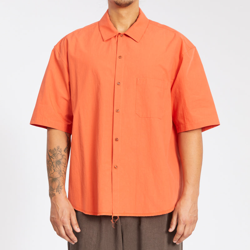 Sage Shirt - Orange Cotton