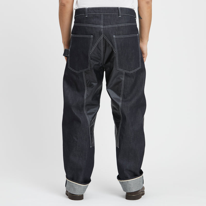 Labor Pant - Indigo Denim w/ Black Nylon Ripstop