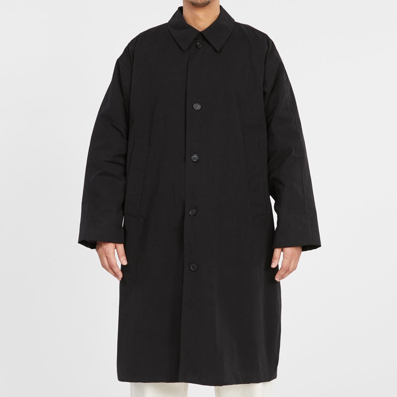 Mountain Trench Coat - Black Waxed Cotton/Nylon WR – s.k. manor hill