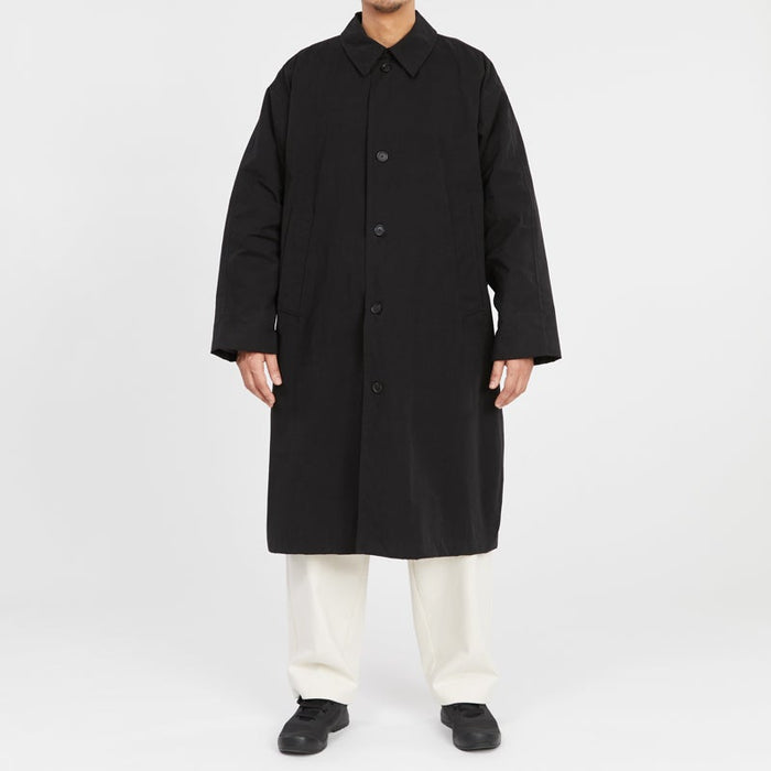 Mountain Trench Coat - Black Waxed Cotton/Nylon WR