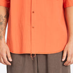 Sage Shirt - Orange Cotton