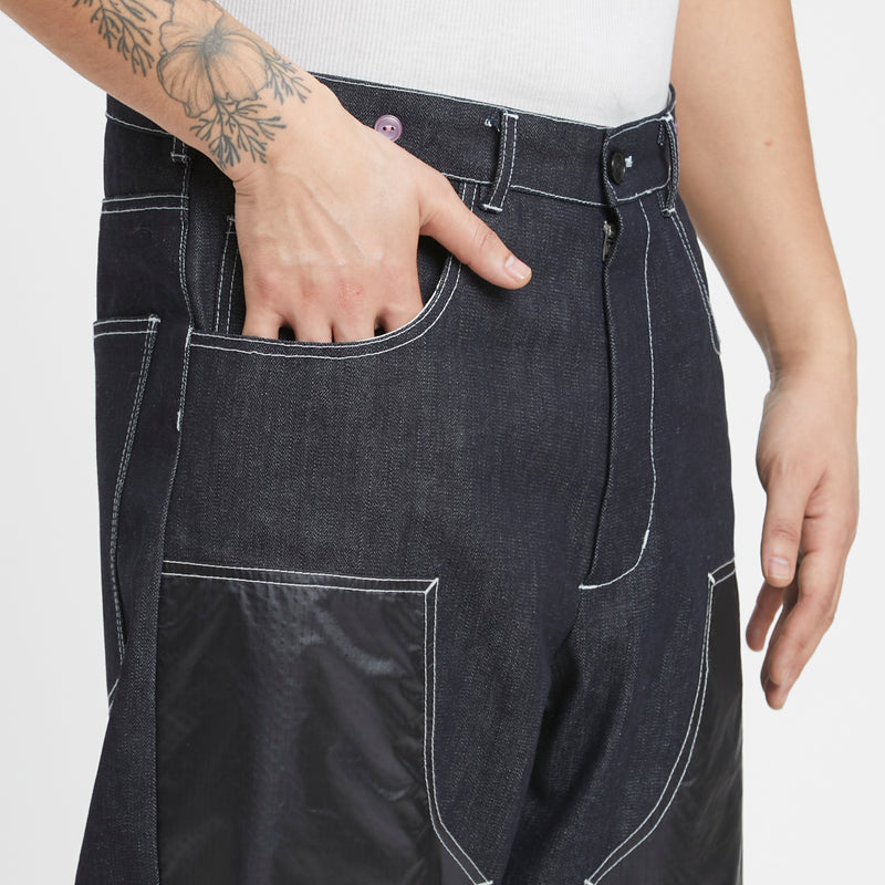 Labor Pant - Indigo Denim w/ Black Nylon Ripstop