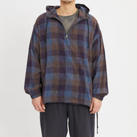 Pod Pullover Jacket - Blue & Purple Plaid