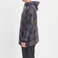 Pod Pullover Jacket - Blue & Purple Plaid