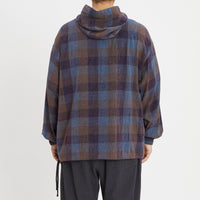 Pod Pullover Jacket - Blue & Purple Plaid