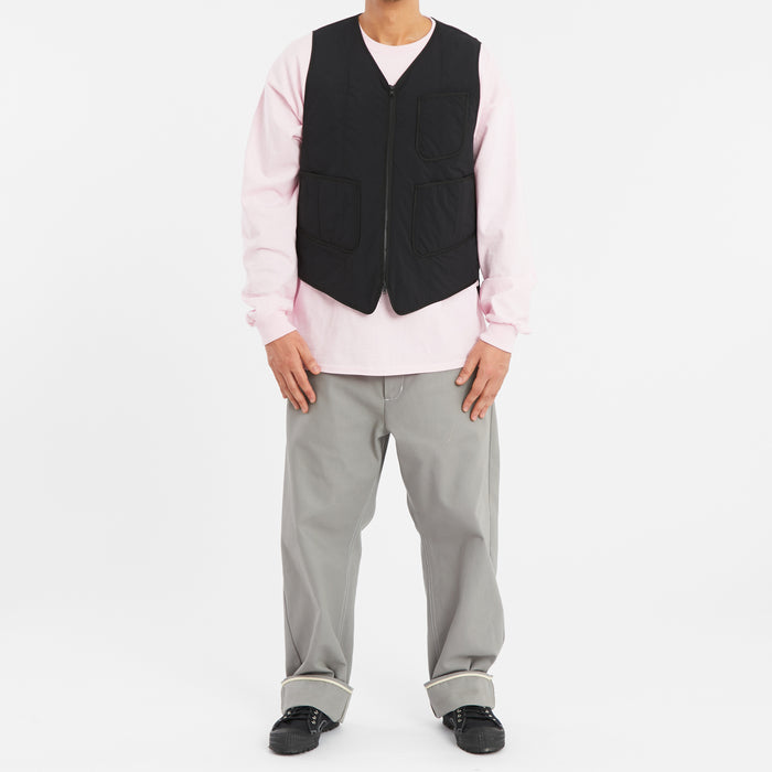 Yukon Vest - Black Quilted Recycled Nylon WR