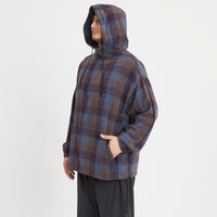 Pod Pullover Jacket - Blue & Purple Plaid