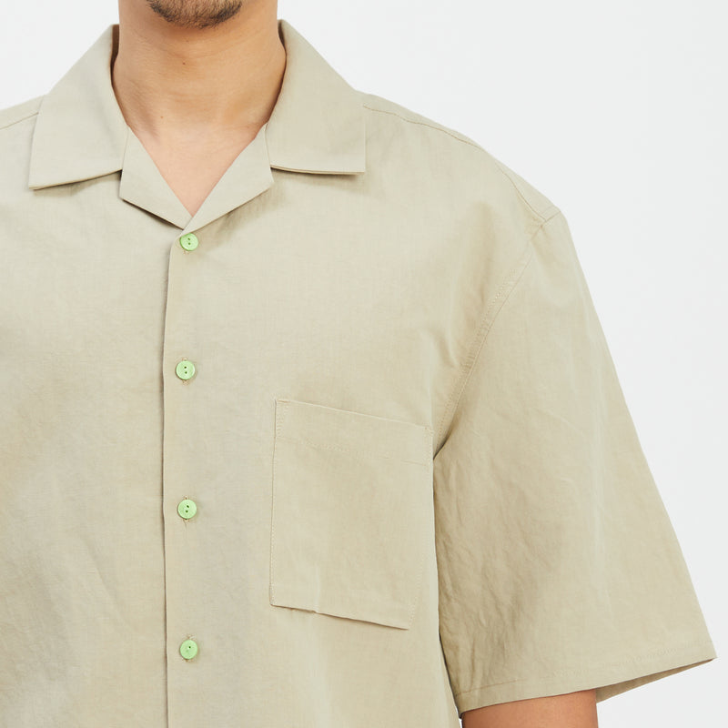 Aloha Shirt - Beige Linen / Cotton