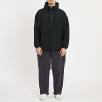 Pod Pullover Jacket - Black Puckered