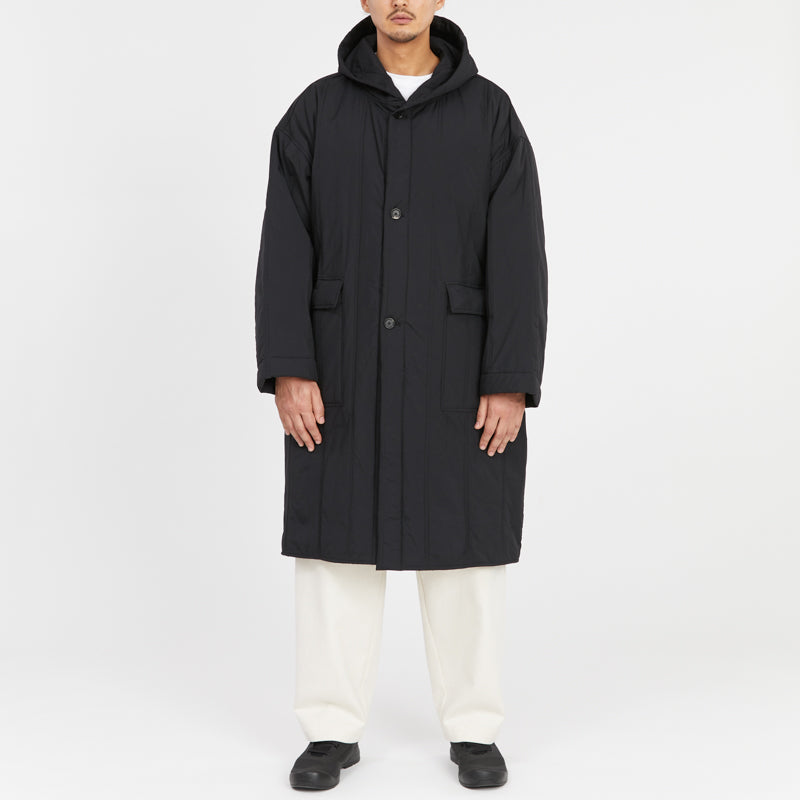 Canopy Coat - Black Quilted Recycled Nylon