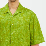 Aloha Shirt - Green Marble Cotton