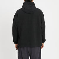 Pod Pullover Jacket - Black Puckered