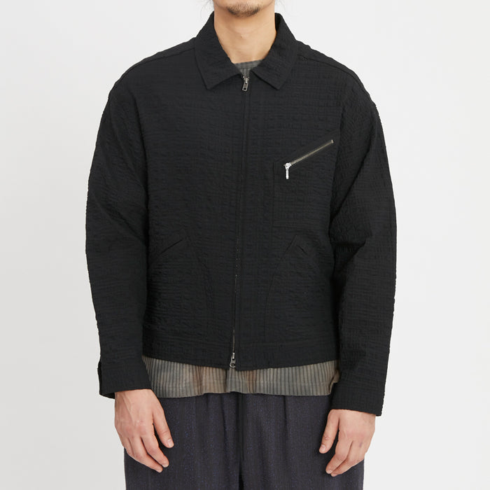 Buddy Jacket - Black Puckered