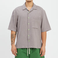 Aloha Shirt - Grey Ramie